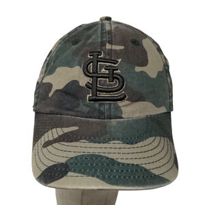 New Era Boy's Slideback Green Brown Camo Hat Embroidered Saint Louis Cardinals